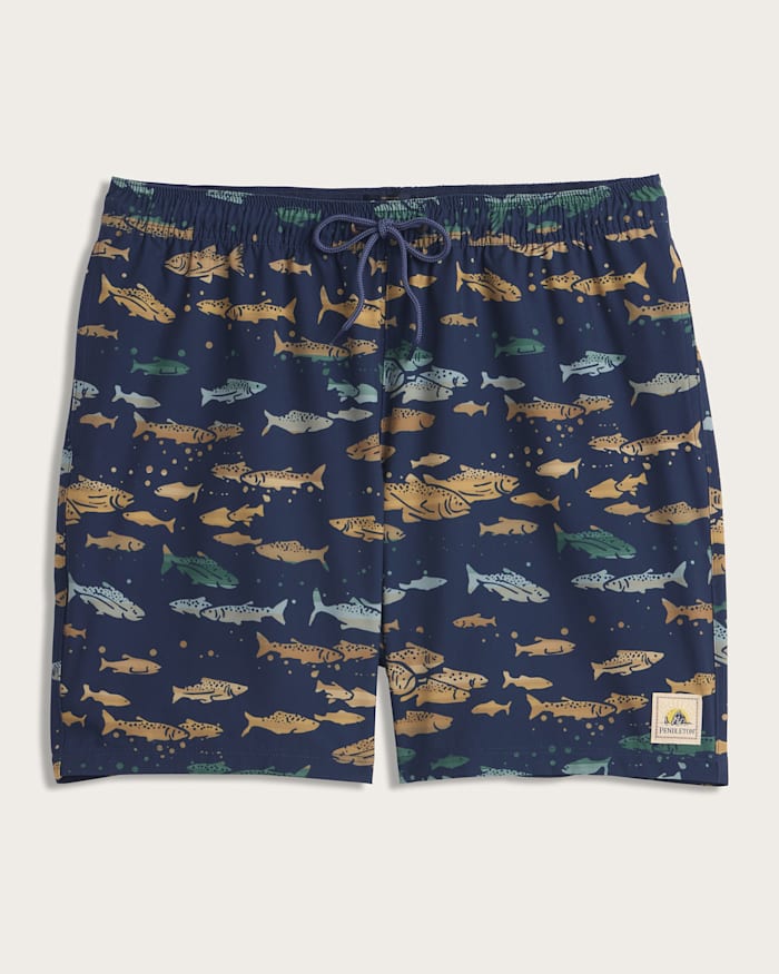 SALMON FALLS SHORESIDE PACK-N-GO SWIM TRUNKS